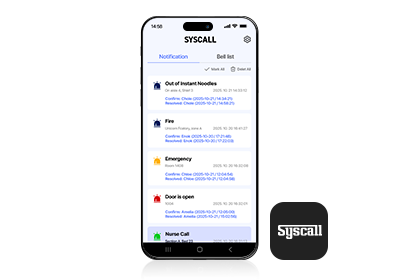Syscall App mit Rufmeldungen
